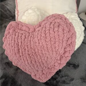 Valentine hearts - Custom made Cozy Heart-Shaped Accent Pillow